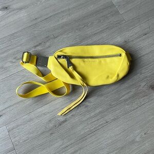 Aimee Kestenberg Leather Convertible Milan Belt Bag Lemon